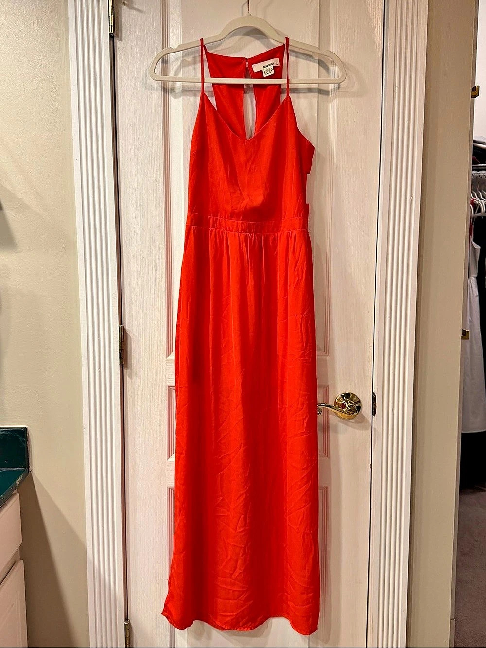 SANS SOUCI Red Maxi Dress Size Small Like New